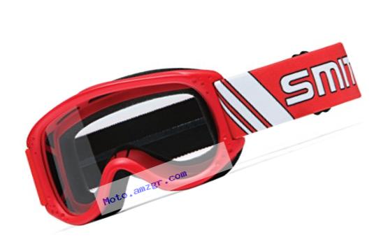 Smith Optics Junior Motocross Goggles (Red Frame/Clear Lens)