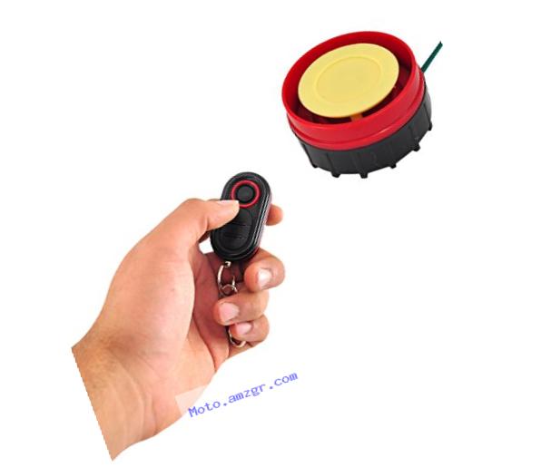 Pyle Waterproof Motorcycle Alarm System Bike Anti-theft Security Burglar Alarm System Horn Alarm  Remote Control (PLMCWD25)