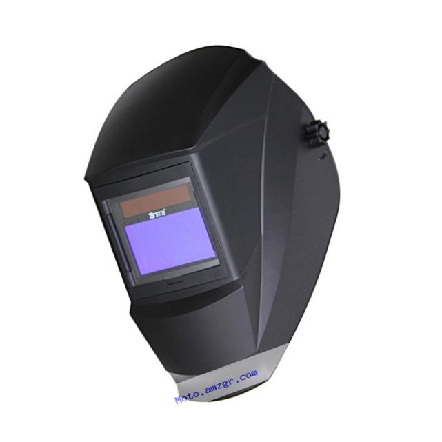 Antra AH7-360-0000   Solar Power Auto Darkening Welding Helmet with AntFi X60-3 Wide Shade Range 4/5-9/9-13 with Grinding Feature Extra lens covers Good for Arc Tig Mig Plasma
