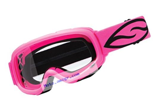 Smith Optics Gambler MX Motocross Goggles (Bright Pink Frame/Clear Lens)