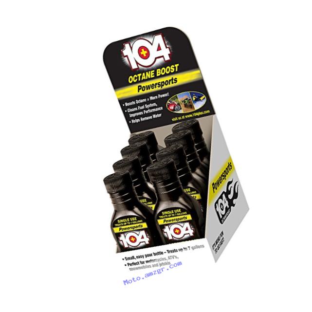 104+ 29224-8PK Powersports Octane Boost and Complete Fuel System Cleaner, 4 oz. (Pack of 8)